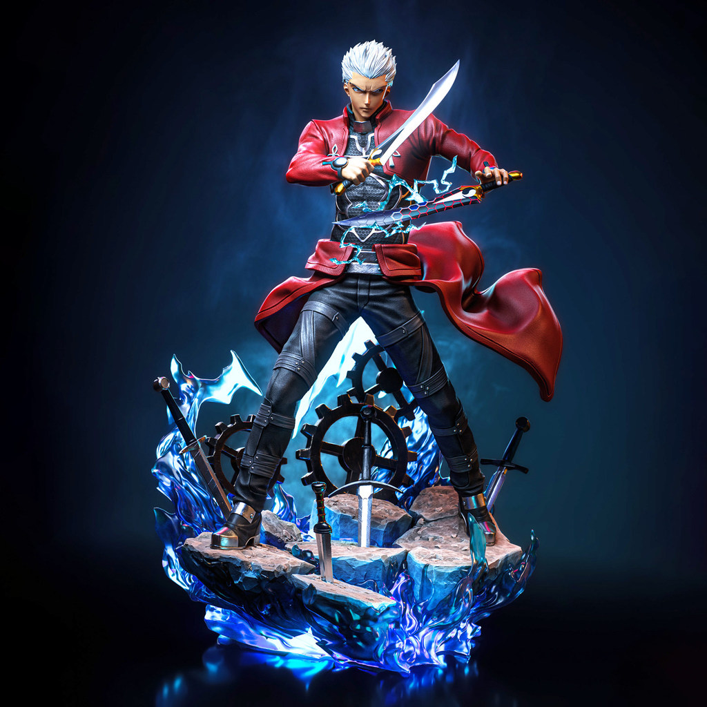 Tập tin in 3D STL Emiya Shiro Archer Red A Fate / stay night