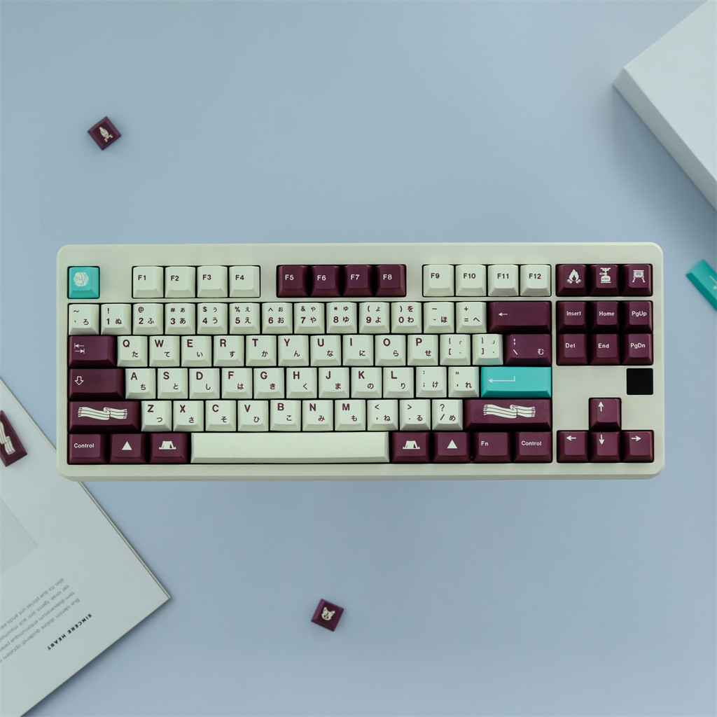 129 Phím GMK Yuru Keycaps Cherry Profile GMK Clone Key Caps BT Thuốc nhuộm 5 mặt Thăng hoa Keycap ch