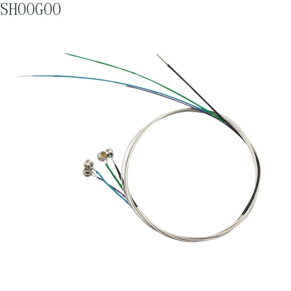 SHOOGOO Trọn bộ Dây đàn violin, Dây thép không gỉ Bộ dây đàn violin màu sắc hỗn hợp, Dây đàn Fiddle 