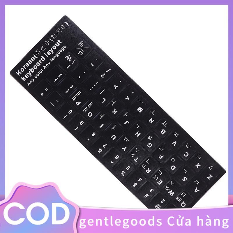 1Pc Hàn Quốc KEYBOARD STICKER In Bàn Phím Bảo Vệ Stiers COD