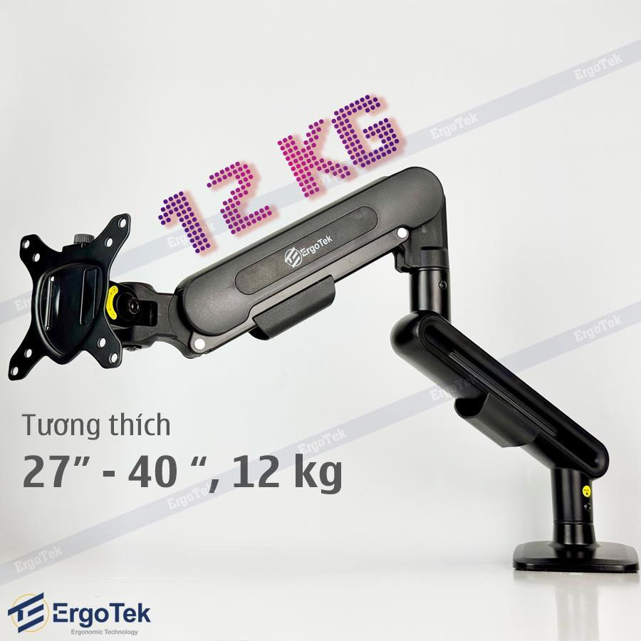 Giá Đỡ Màn Hình Ergotek Bằng Sắt EZ100 Pro Màu Đen/Trắng - Hàng Chính Hãng