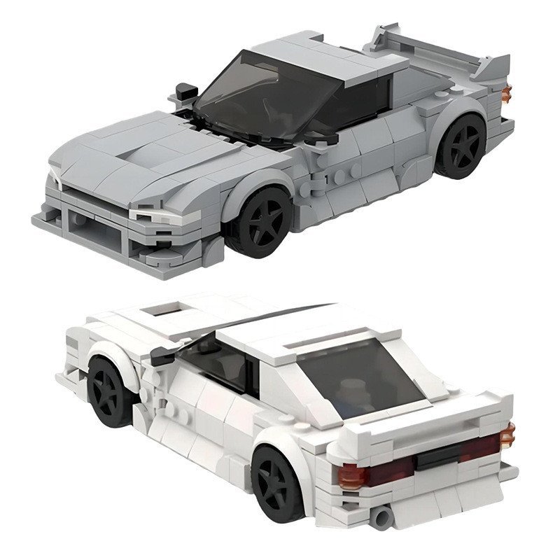 MOC Assembling toy drift racing sports building block mini car model DIY Puzzle building block gift