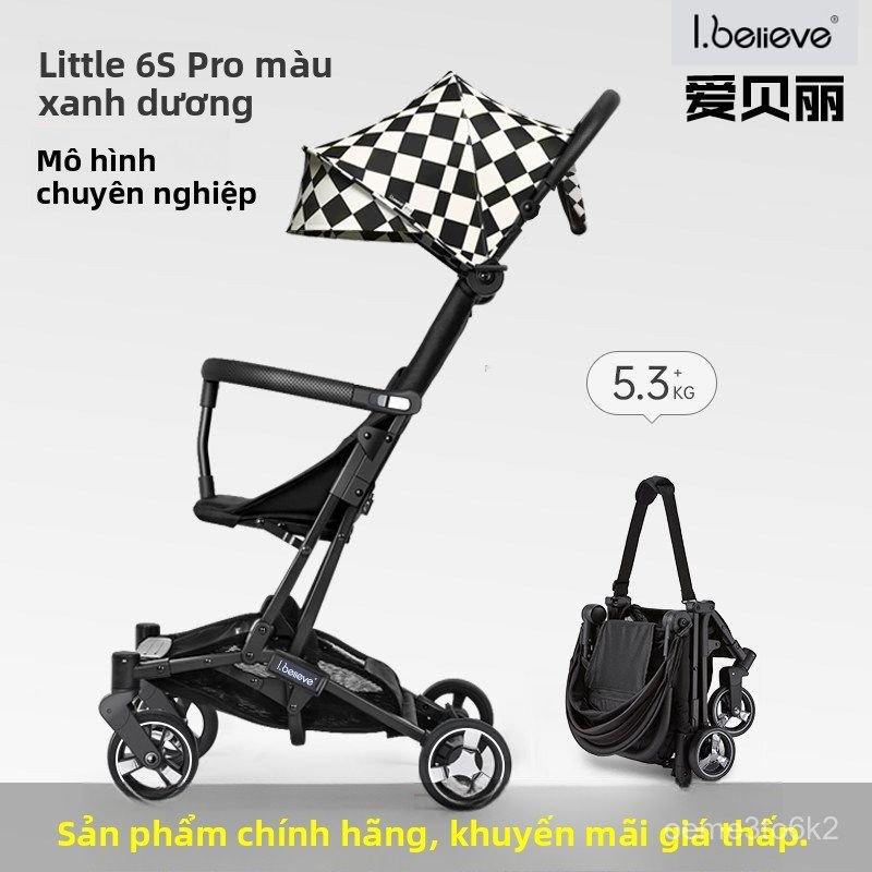 Xe đẩy em bé I.believe 6spro/8spro dạng ô dù gấp gọnêu nhẹ tiện lợi du lịch cho bé yêu chính hãng bá