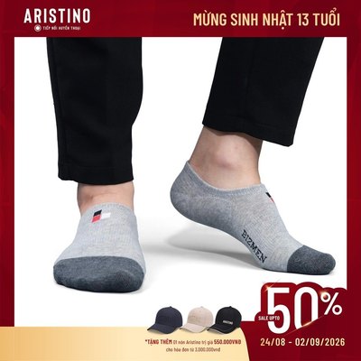 Tất nam giày lười cổ ngắn cao cấp Aristino Bizmen - CO06