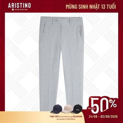 Quần âu Nam Aristino dáng ôm vừa, ngắn cropped, chất liệu Viscose mềm mại, thoải mái ATR0100Z