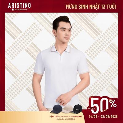 Áo Polo Nam Aristino Ngắn Tay Organic Cotton Regular Fit Co Giãn Thoáng Mát APS206AS0E