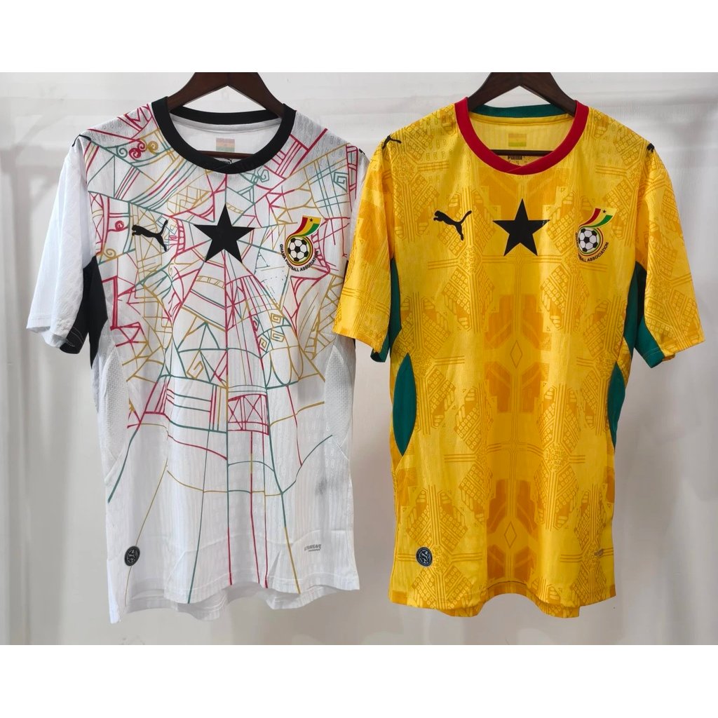 2026 World Cup Ghana National Team Player Edition Football Jersey Control Net Đồng bộ hóa 1: 1 * * T