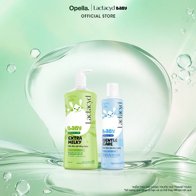 Bộ Sữa Tắm Gội Trẻ Em Lactacyd Baby Extra Milky Size Jumbo 800ml + Chai Sữa Tắm Gội Trẻ Em Gentle Care 250ml