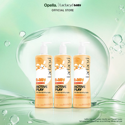 Bộ 3 chai Sữa Tắm Gội Trẻ Em Lactacyd Baby Active Play,Giúp Đề Kháng Da Và Bảo Vệ Bé Khỏi Vi Khuẩn 500ml/chai