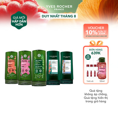 Dầu xả thiên nhiên Không Silicone Yves Rocher Conditioner 200ml (nhiều phân loại)