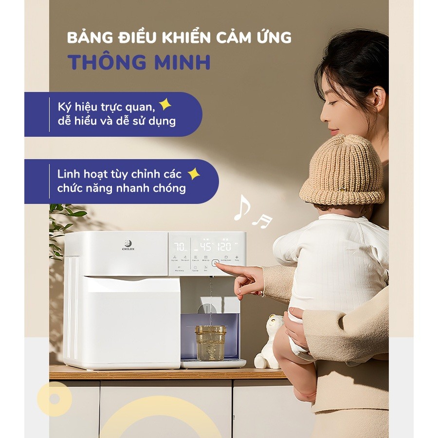 ✨ Máy tiệt trùng UV đa năng Chilux U3 - Tích hợp chung chức năng tiệt trùng và bảo quản 24h
