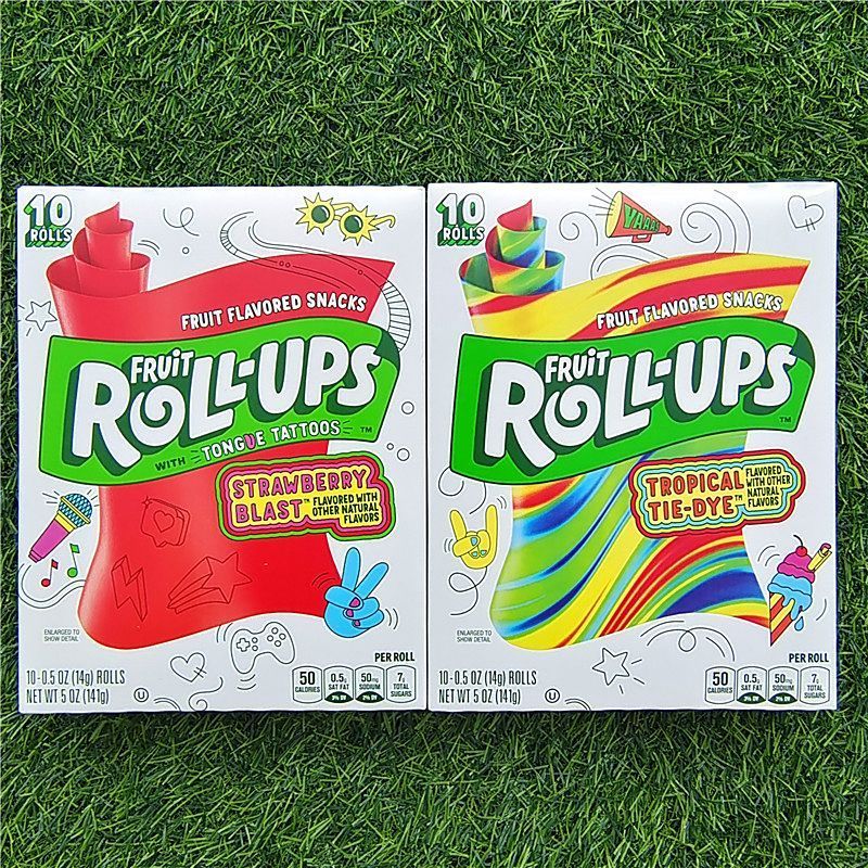 Kẹo dẻo Vitamin C FRUIT Hương vị Gummies Gel Kẹo hoài cổ Đồ ăn nhẹ FRUIT ROLL UPS8-30v