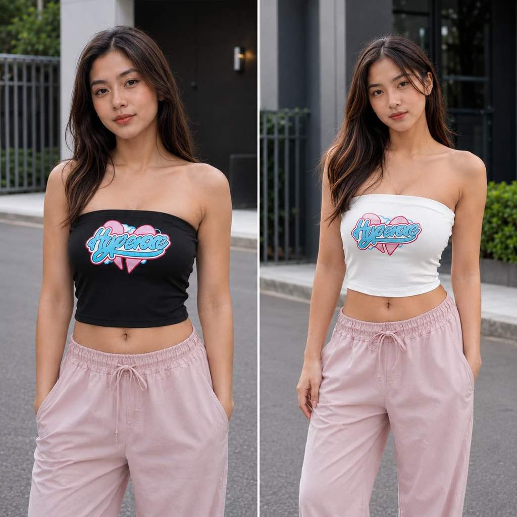 Ống đồ họa nữ Top Y2K Style