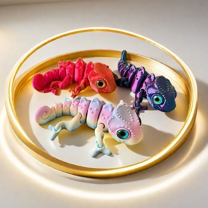 3D In Hình Chameleon 3D Đồ Chơi Gian Hàng 3D Đồ Chơi In 3D Đồ Chơi Chameleon