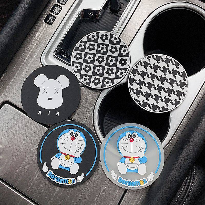 Car Water Cup Mat Gate Slot Mat Interior Modification Car Interior Decoration Supplies Universal Non