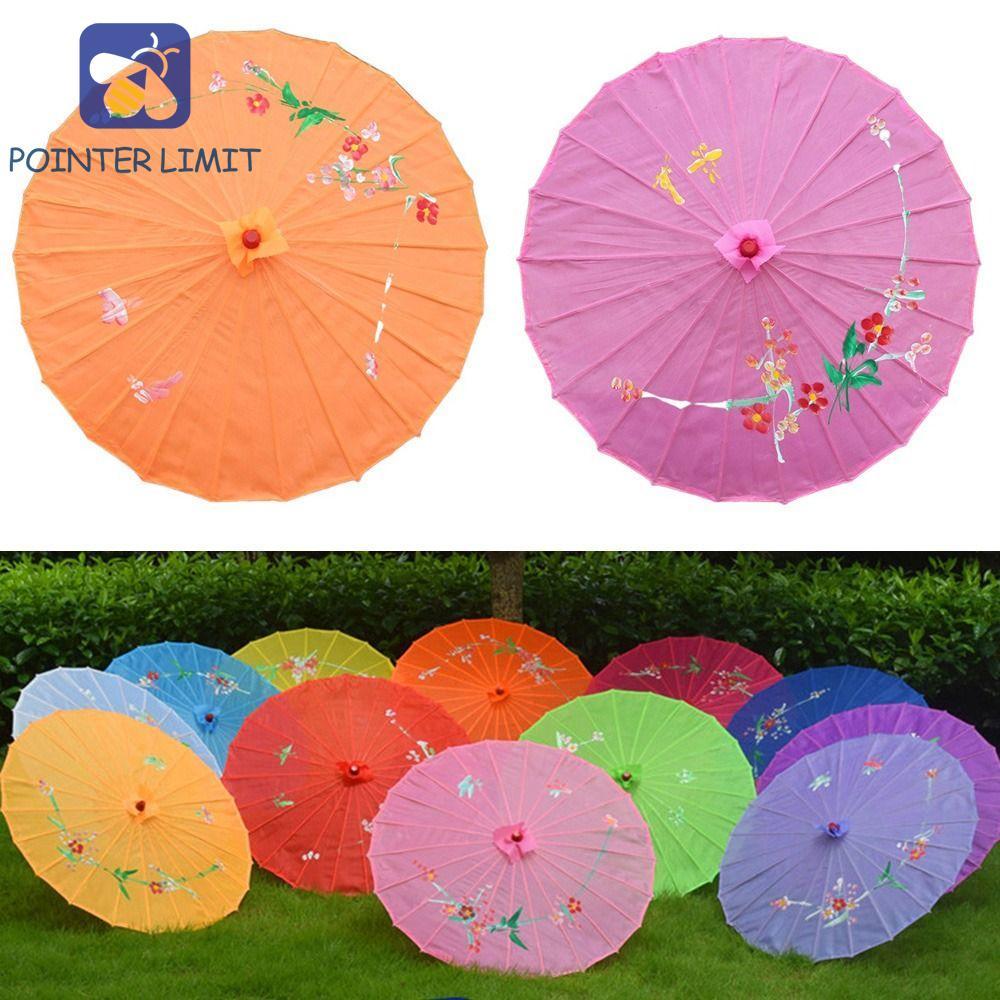 POINTER LIMIT Ô Nghệ Thuật Trung Quốc, Ô Giấy Dầu Truyền Thống Lụa Trung Quốc, Khung Tre Phong Cách 