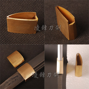 Thanh kiếm rộng 3,2cm Dao kiếm thủ công bằng đồng thau Dụng cụ kẹp dao Phụ kiện thanh kiếm Ưu đãi đặ