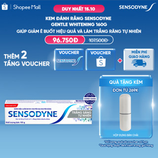 Kem đánh răng SENSODYNE Gentle Whitening 160g giúp giảm ê buốt hiệu quả và làm trắng răng tự nhiên