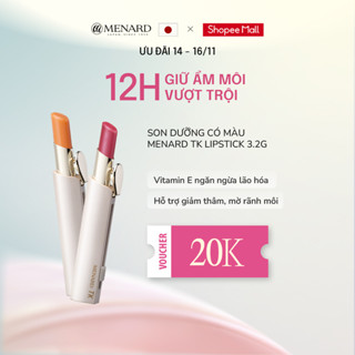 Son dưỡng có màu Menard hỗ trợ ngừa lão hóa, mờ thâm môi TK Lipstick 3.2g