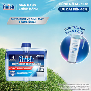 Dung Dịch Tẩy Rửa Máy Rửa Chén Bát Finish Dishwasher Deep Cleaner - chai 250ML