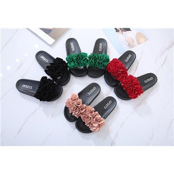 Giày Nơ HB8 Plus Size Dép Nữ Dép Nữ35-44 (Đỏ Đen)