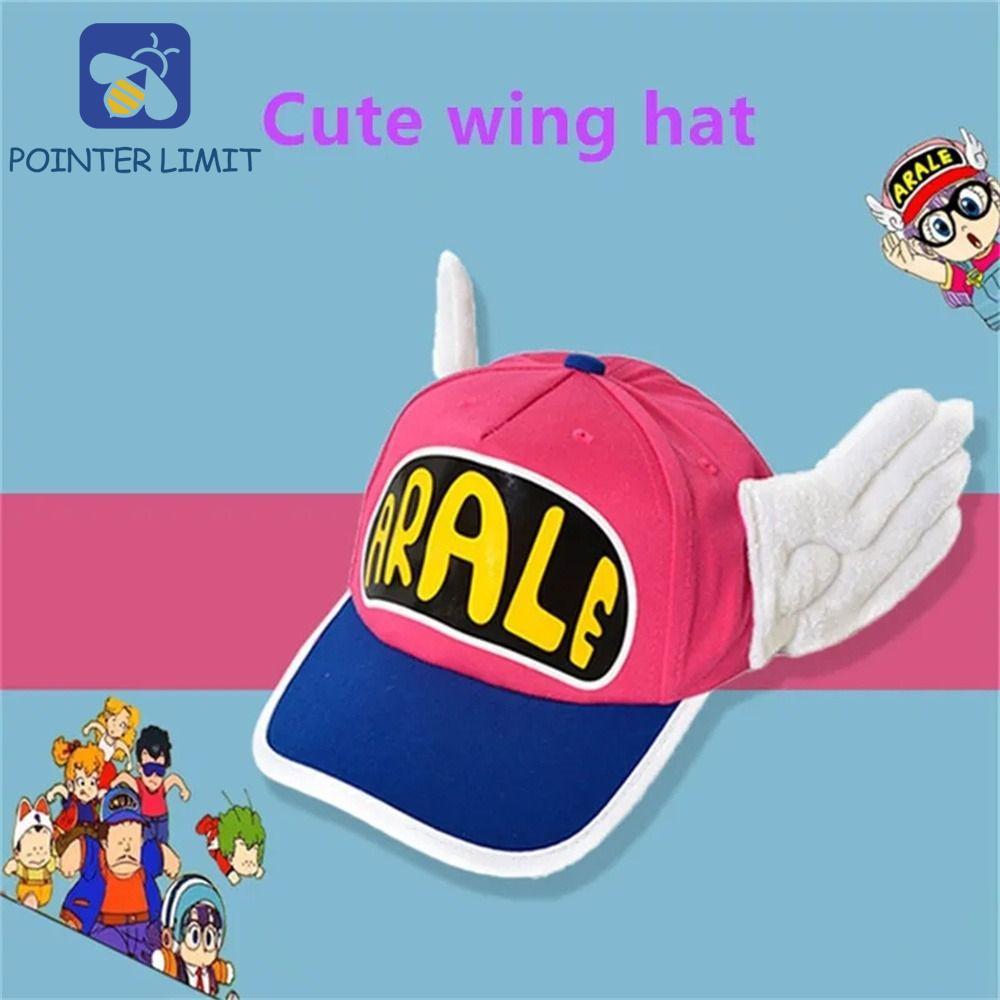 POINTER LIMIT Arale Mũ bóng chày, Mũ chống nắng màu kẹo Dr.Slump, Cánh thiên thần dễ thương Có thể đ