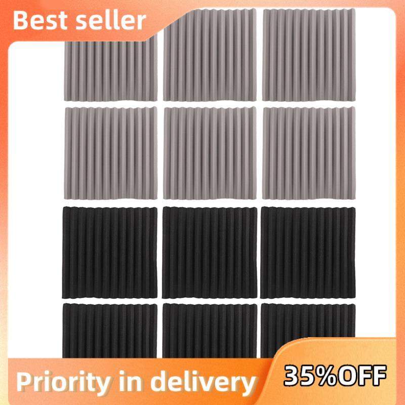 12 Chiếc Acoustic Foam Board, Studio Wedge Tile, Acoustic Foam Cách Âm Pyramid Studio Treatment Wall