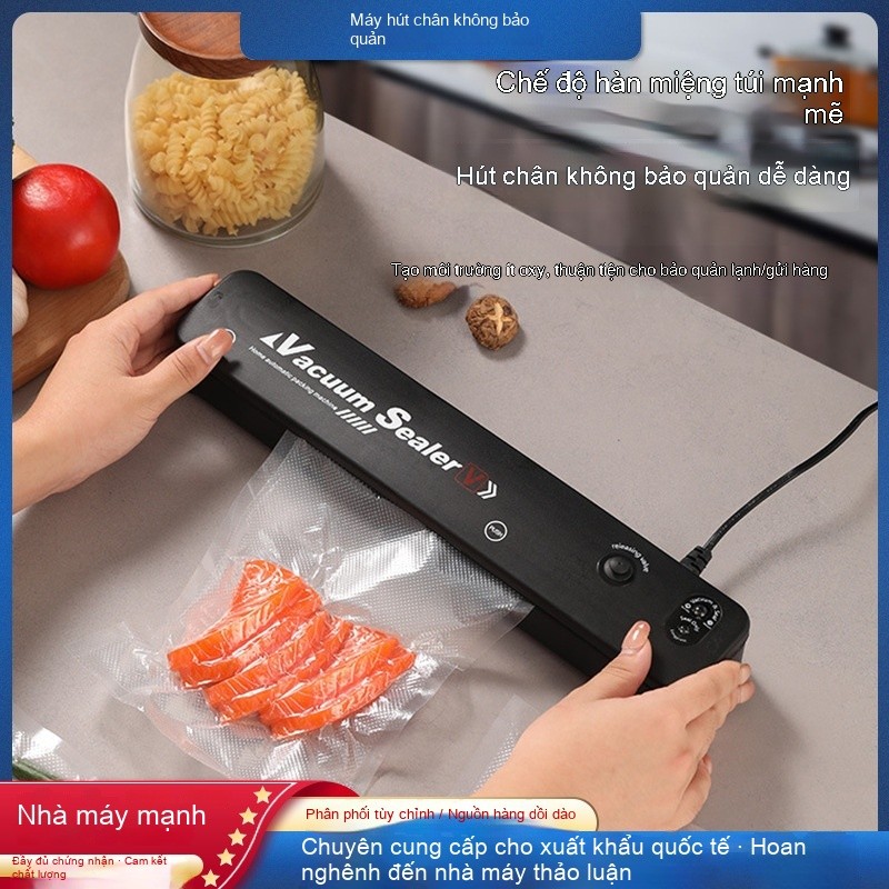 Máy hút chân không tự động đóng gói bảo quản thực phẩm gia đình