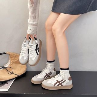 Giày Thể Thao Nữ Đế Cao 4cm Chữ MUI Chất Liệu Cao Cấp Da Mềm  Siêu Nhẹ Thoải Mái USON Y06