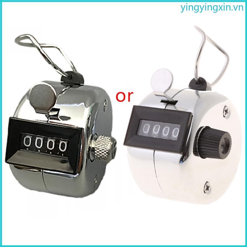 YIN Kim Loại Tay Tally Counter 4-Digit Tally Counter Cơ Khí Cho Palm Counter Clicker Counter Cầm Tay