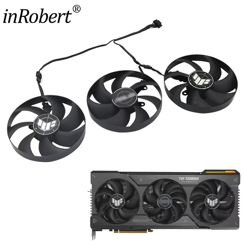 IiVideo Card Fan Thay Thế Cho ASUS AMD Radeon RX 7900XT 7900XTX Chơi Game 104MM CF1015U12D RX7900XT 