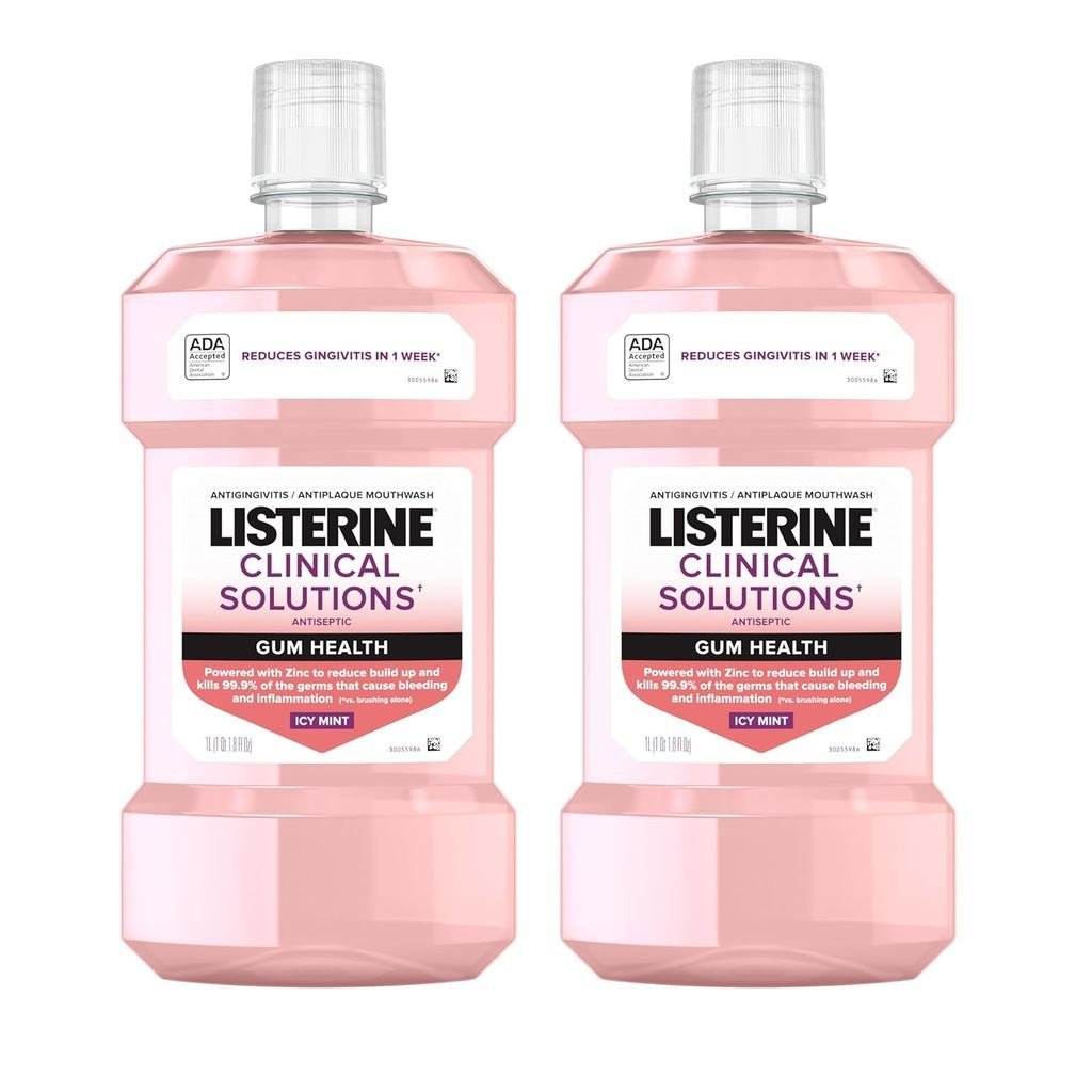 ListerineClinicalSolutionsGumHealthAntisepticMouthwash, Antigingitis & AntiplaqueOralRinseKillsGersf