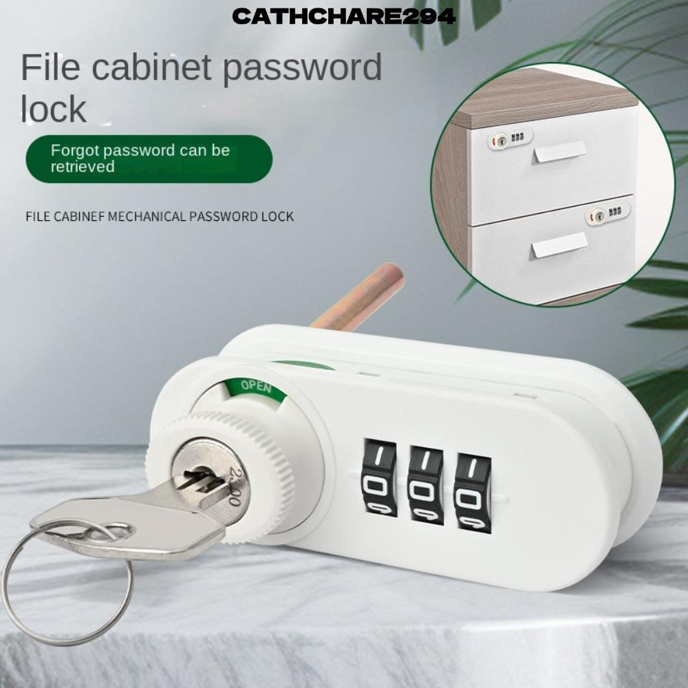 CATCHARE294 Khóa mật khẩu cơ khí, Khóa kết hợp chống trộm nội thất, 3 mã kỹ thuật số Phần cứng hợp k