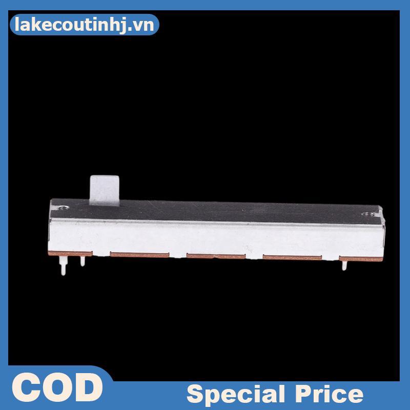 Lu 88mm 3 chân Máy đo điện áp đơn A10K B10K Thẳng Slide Potentiometer Mono Channel Mixer Fader Strok