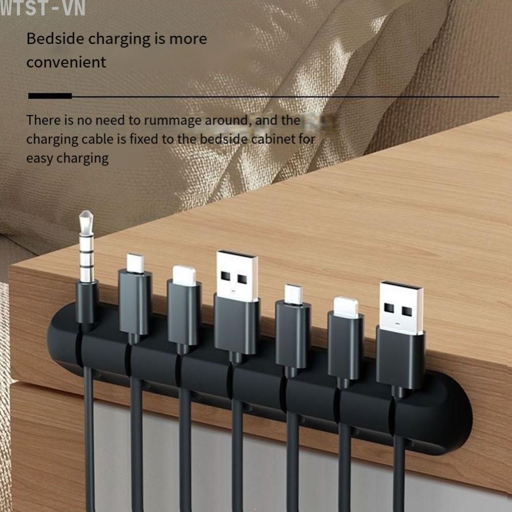 Ease Easy To Use High Quality Practical Cable Organizer Silicone Cable Organizer