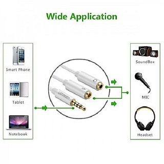 Cable Audio 1 ra 2 Ugreen 10789 (Audio và Microphone)