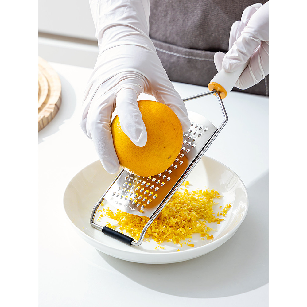 Thép không gỉ Grater Lemon Grater Grater Nướng Phô Mai Nghiền Phô Mai Sô Cô La Grater Grater