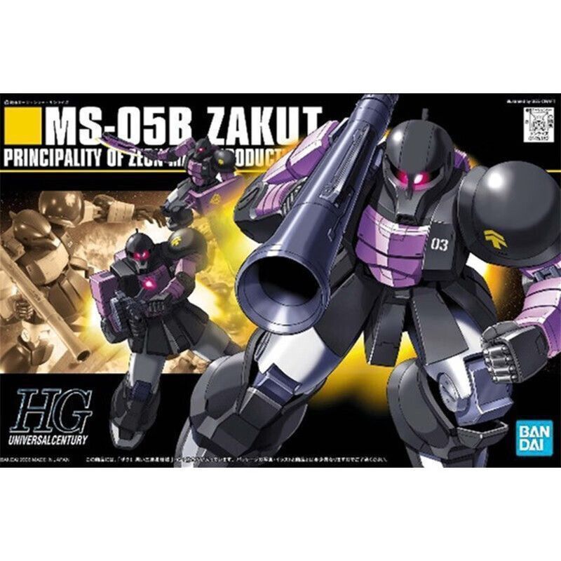 Hàng sẵn có Bandai HGUC 068 1 / 144 MS-05 Zaku Black Triple Star Zaku 1 Mô hình lắp ráp