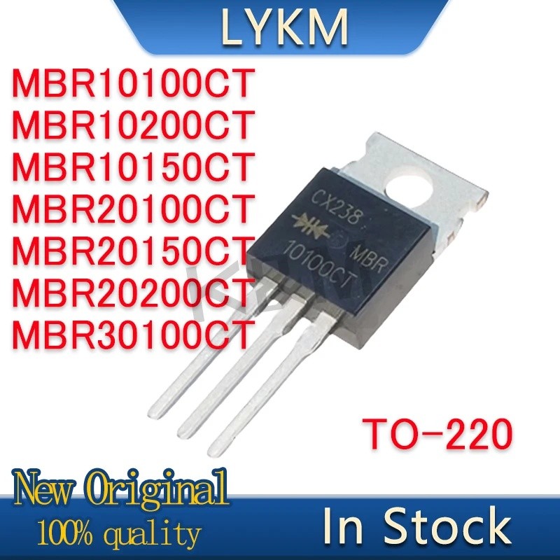5 Chiếc MBR10100CT MBR10200CT MBR10150CT MBR20100CT MBR20150CT MBR20200CT MBR30100CT TO-220 Hiệu Ứng