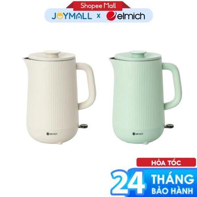 Ấm Đun Nước Siêu Tốc Elmich KEE-9145 2100W 1.6L, Hàng Chính Hãng, Nút Công Tắc Thông MInh - JoyMall