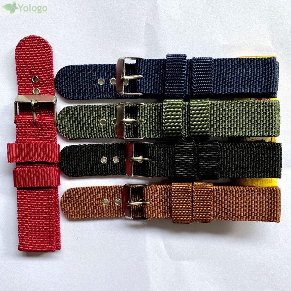 YOLOGO Đồng Hồ Đeo Tay, Nam Nữ Thể Thao Nylon Dây Đeo Vải, Vòng Tay Khóa Pin Dây Đồng Hồ Phụ Kiện Đồ