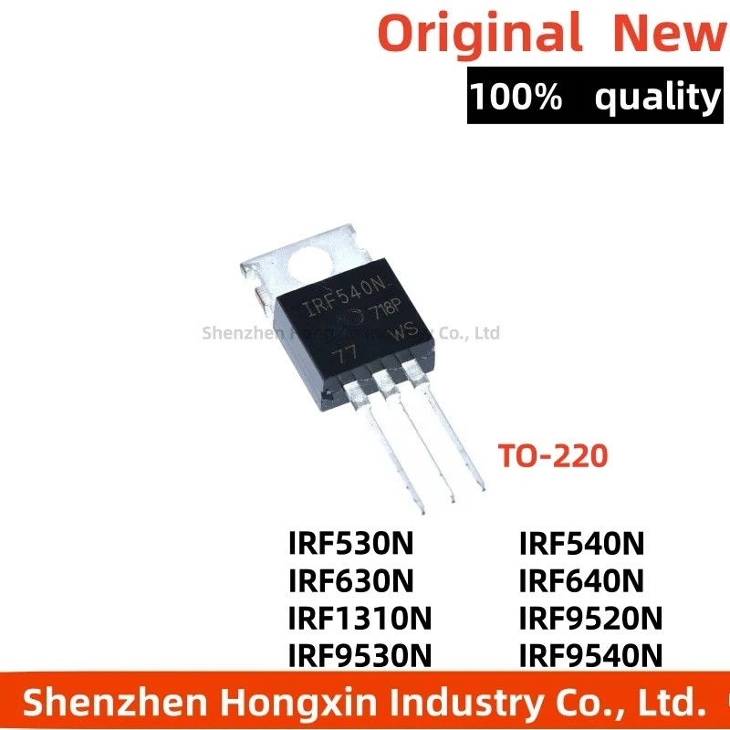5 Chiếc IRF9530N IRF640N IRF530N IRF540N IRF630N IRF1310N IRF9540N IRF9520N TO-220 Hiệu Ứng Trường B