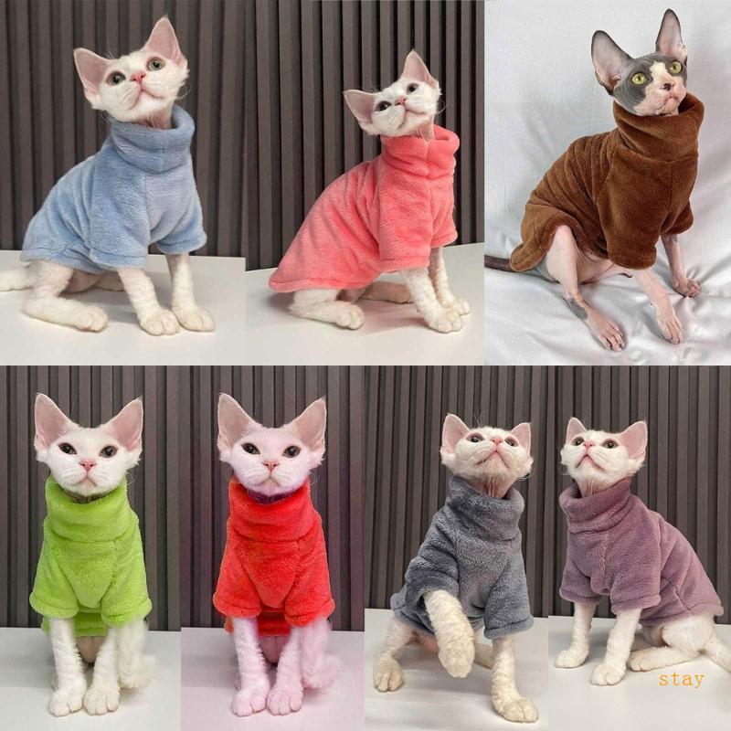 Ở Lại Không Lông Mèo Áo Len Sphynx Áo Ấm Không Lông Quần Áo Mèo Sphynx Mèo Áo Hoodie