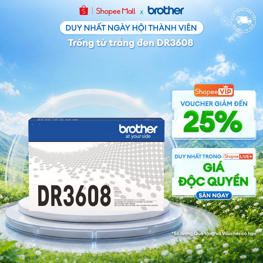 Trống từ trắng đen DR3608