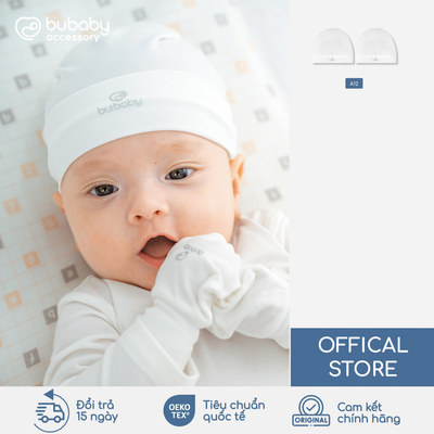 [Set 2] Mũ sơ sinh BU Baby, phụ kiện cho bé sơ sinh newborn mềm mịn, quần áo sơ sinh | AVS19S200