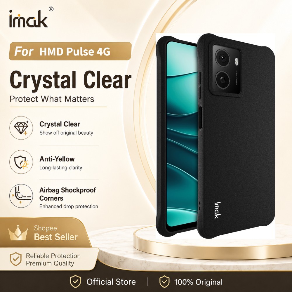 Ốp lưng mềm Cho HMD Pulse+ Pulse Pro Pulse+Pro Chống Vân Tay Bảo Vệ Camera Chống Vàng CA0002
