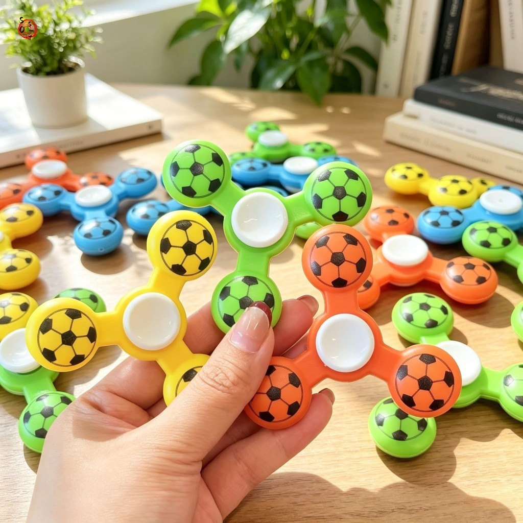 Đồ chơi Spinner bóng đá sáng tạo - Finger Fidget Spinner cho trẻ em mẫu giáo