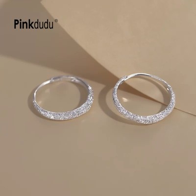 Pinkdududu Hình Học Tai Vòng Tai Sáng Bóng Cho Nữ Tính Khí Cao Cấp Trang Sức PD2612