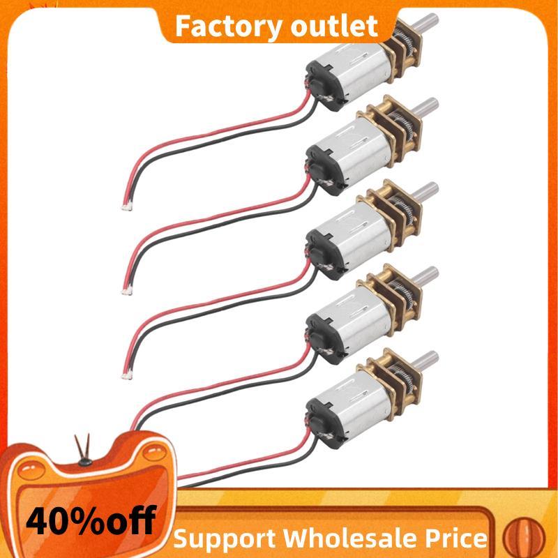 N20 Mini Micro Gear Motor 5 Chiếc DC 3V-6V Full Metal Giảm Tốc Gearwheel Bao Gồm 60RPM Đồ Chơi Tốc Đ