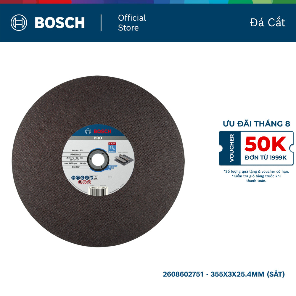 Đá cắt Bosch chất lượng chuẩn Đức